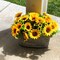 52 Heads Summer Floral Arrangement Sunflowers Artificial Flowers Bulk, Outdoor Fake Sunflowers with Daisy Mums Silk Flowers for Indoor, Home, Kitchen, Window, Porch Hanging Planter